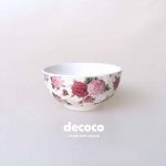CAPODIMONTE-BOWL-SET-BUTTERFLY-ROSE